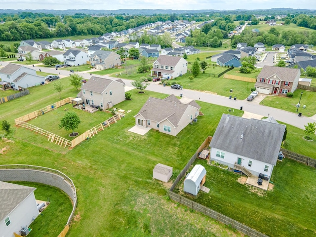 drone / aerial view featuring a residential view