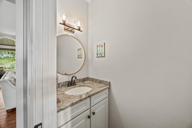 bathroom with vanity