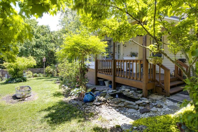2004 Pinewood Ct, Mount Juliet, TN 37122 - view of yard featuring a deck