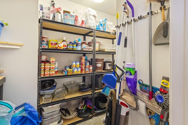 view of pantry