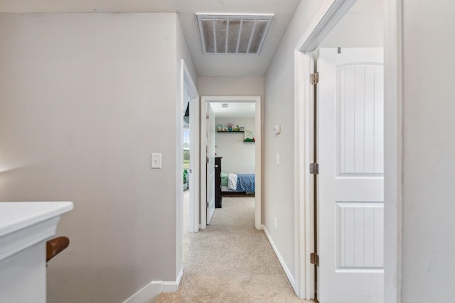 5002 Fox Run S, Spring Hill, TN 37174 - hall with light carpet, baseboards, and visible vents