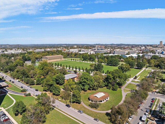 aerial view featuring a city view