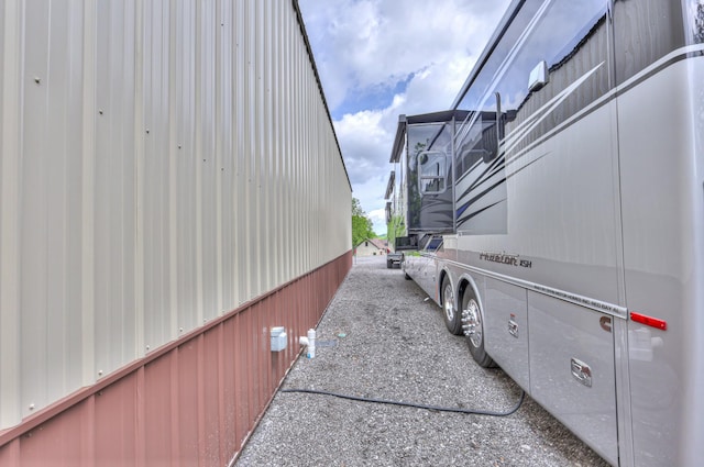 view of property exterior featuring crawl space