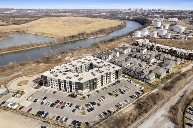 1677 54th Ave N Unit 318, Nashville, TN 37209 - drone / aerial view of a large body of water and apartment complex / building