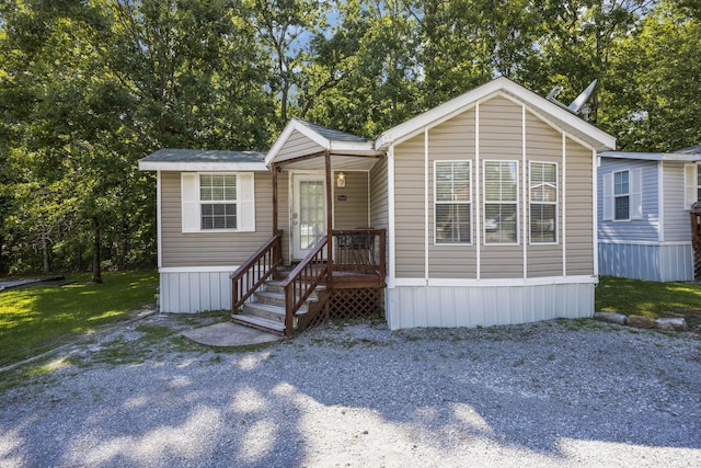 view of manufactured / mobile home