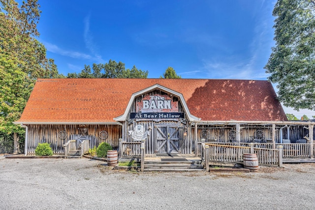 rustic home featuring board and batten siding
