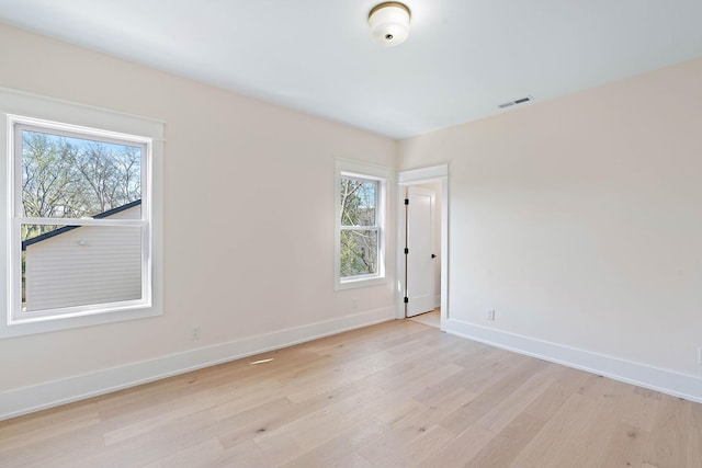 736 Douglas Ave, Nashville, TN 37207 - unfurnished room featuring light wood-type flooring, baseboards, and visible vents
