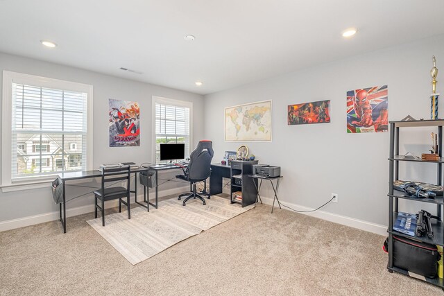 5509 Dana Ln, Franklin, TN 37064 - carpeted office space featuring recessed lighting and baseboards