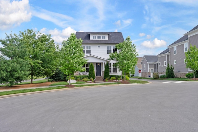 view of front of house featuring a residential view