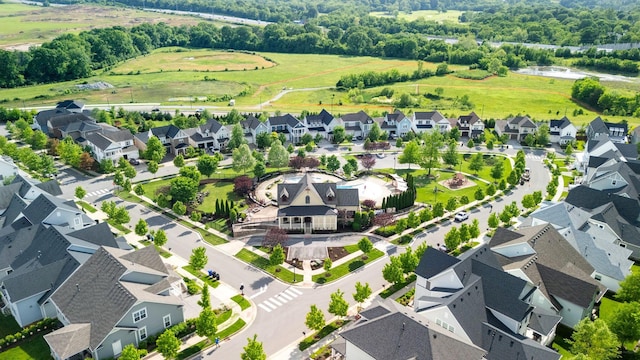 drone / aerial view with a residential view