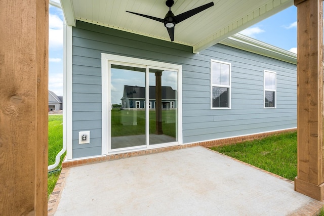 10114 Bighorn Ln, Bell Buckle, TN 37020 - view of patio / terrace with ceiling fan