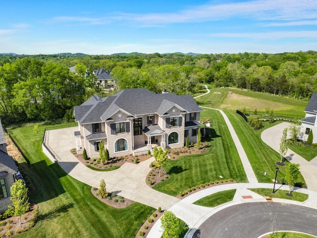 9316 Edenwilde Dr, Brentwood, TN 37027 - birds eye view of property with a wooded view