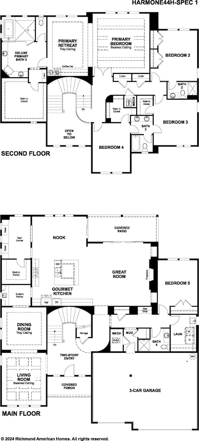 5963 Hunt Valley Dr, Spring Hill, TN 37174 - floor plan / room layout