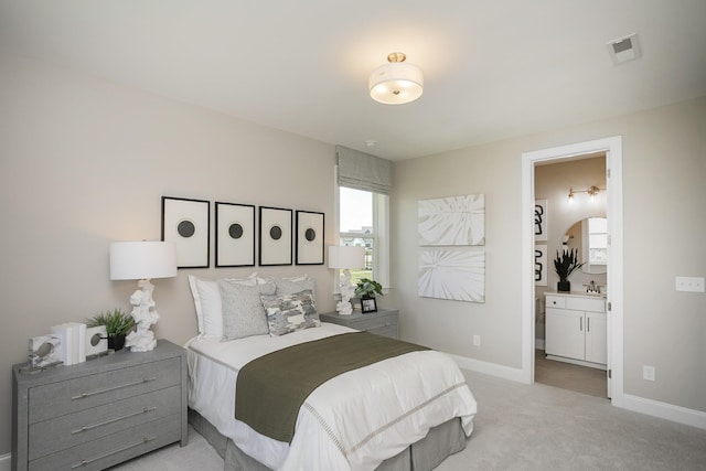 5963 Hunt Valley Dr, Spring Hill, TN 37174 - bedroom with carpet flooring, a sink, baseboards, and ensuite bathroom