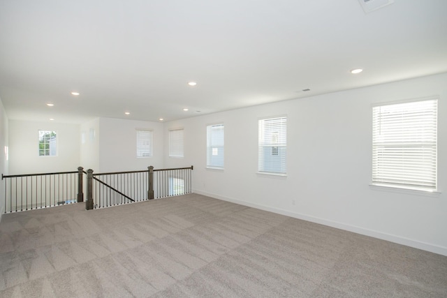 126 W Cassa Way, Mount Juliet, TN 37122 - carpeted spare room with baseboards, visible vents, and recessed lighting