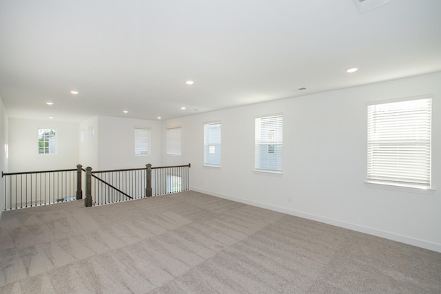 132 W Cassa Way, Mount Juliet, TN 37122 - carpeted spare room featuring baseboards, visible vents, and recessed lighting
