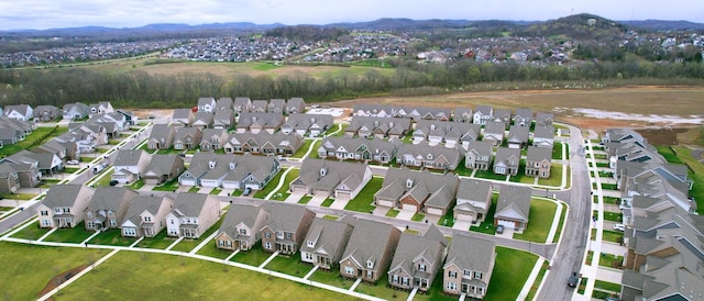 2131 Gunwale Mews, Franklin, TN 37064 - aerial overview of property's location with nearby suburban area and mountains