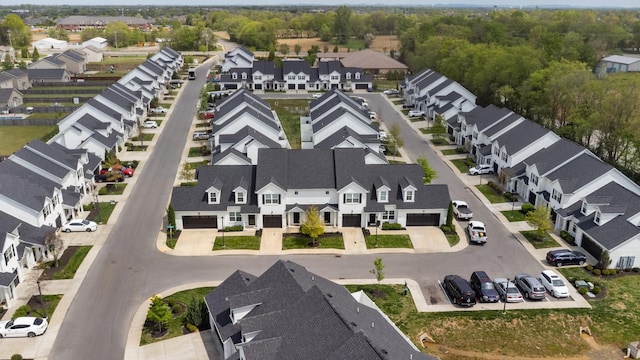 bird's eye view featuring a residential view