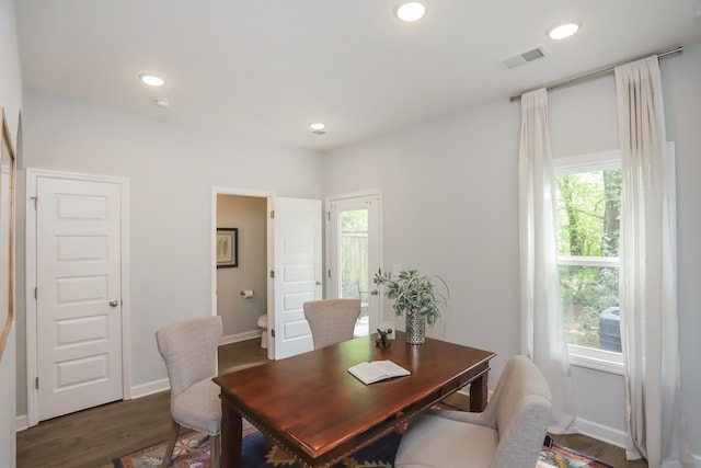 2804 Sonoma Way, Columbia, TN 38401 - dining space with visible vents, a healthy amount of sunlight, and recessed lighting