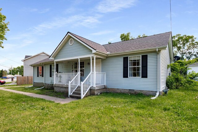 5000 Trailwater Dr, Antioch, TN 37013 - single story home with covered porch, a front lawn, and crawl space
