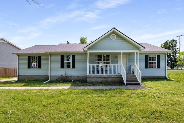 5000 Trailwater Dr, Antioch, TN 37013 - view of front facade with crawl space, covered porch, and roof with shingles