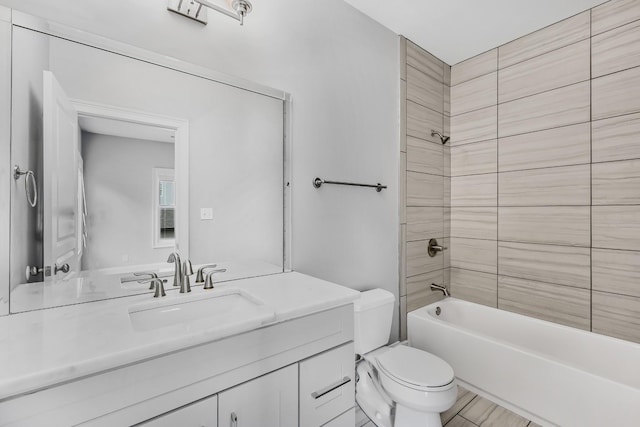 2221 10th Ave S, Nashville, TN 37204 - full bathroom featuring toilet, vanity, and shower / washtub combination