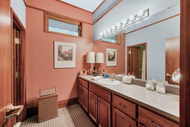 full bath featuring vanity