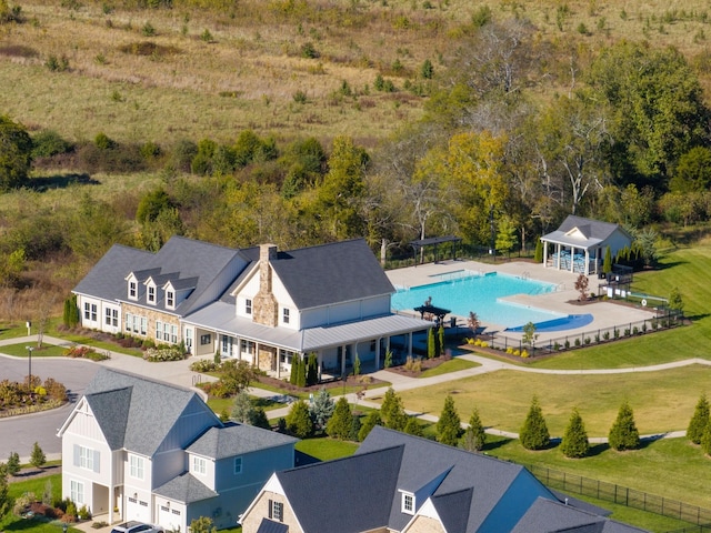 birds eye view of property