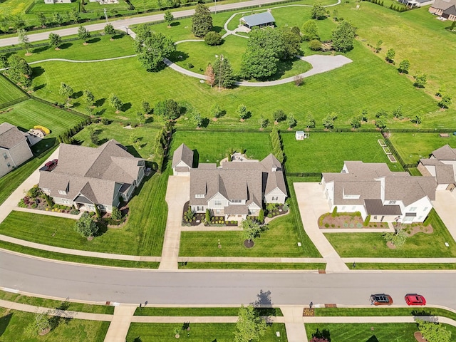 drone / aerial view with a residential view