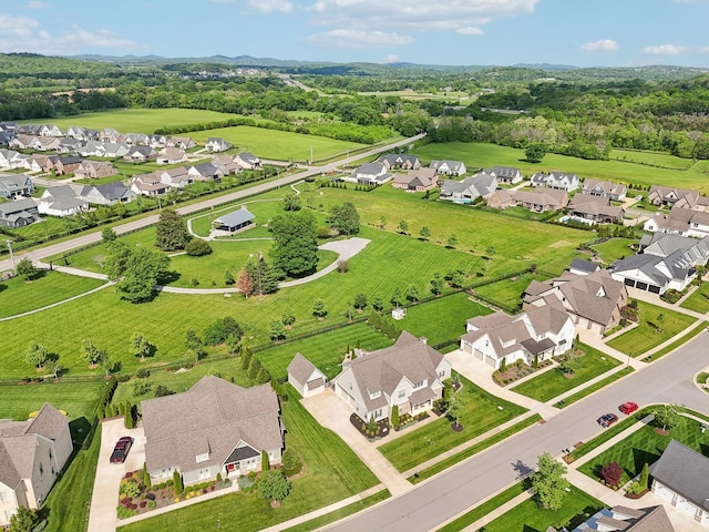 drone / aerial view featuring a residential view