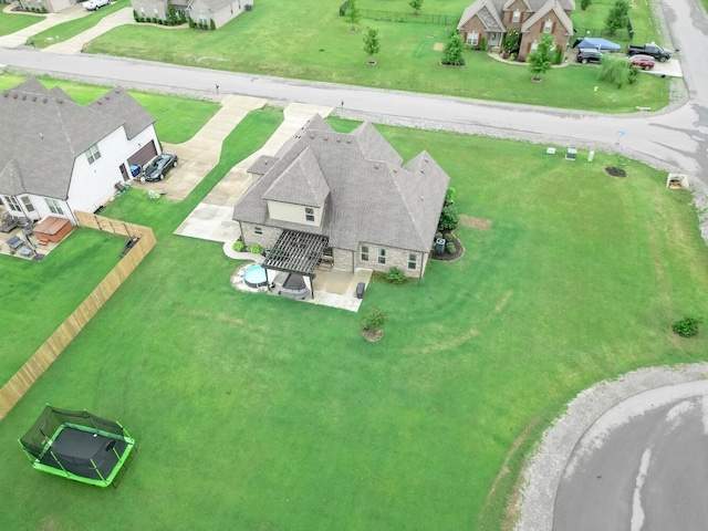 birds eye view of property featuring a residential view