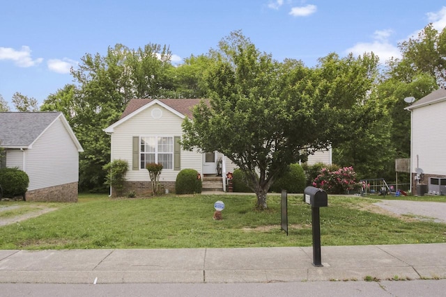 119 Sleepy Hollow Dr, Springfield, TN 37172 - view of front of house featuring a front lawn and central AC unit