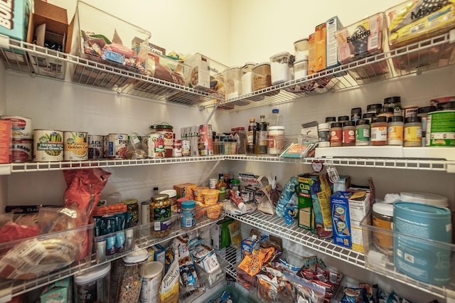 view of pantry