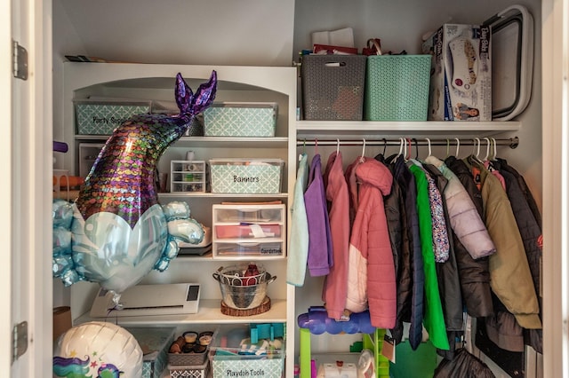 view of closet