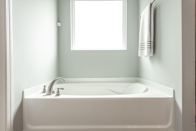 bathroom featuring a bath
