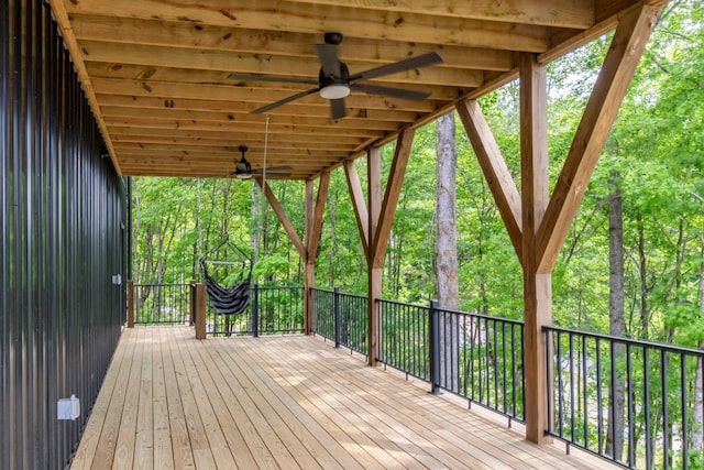 48 Hasty Hill Rd, Lynchburg, TN 37352 - deck featuring ceiling fan