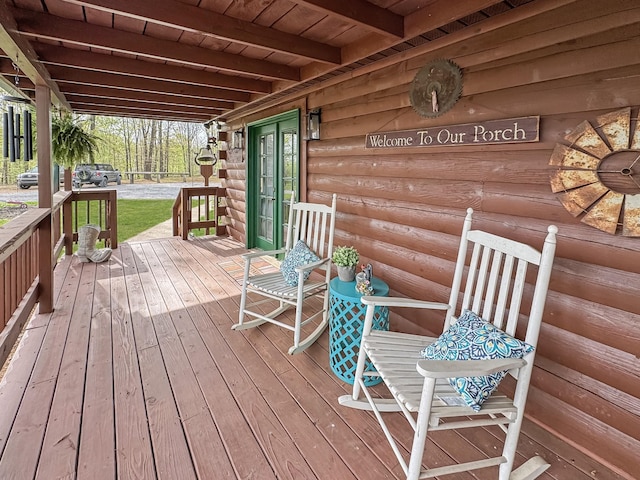130 Wayne Threatt Rd, Dover, TN 37058 - view of wooden terrace