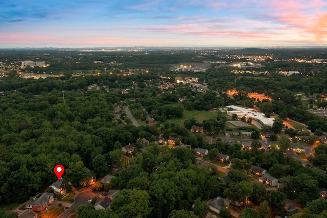 429 Old Oak Way, Hermitage, TN 37076 - aerial view at dusk of a view of trees