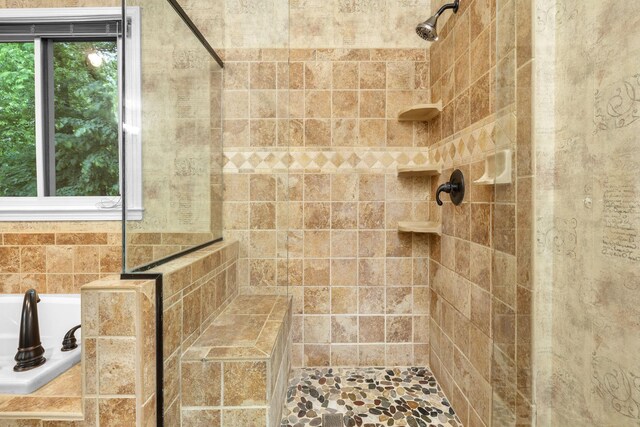 429 Old Oak Way, Hermitage, TN 37076 - full bath with a tile shower and a tub
