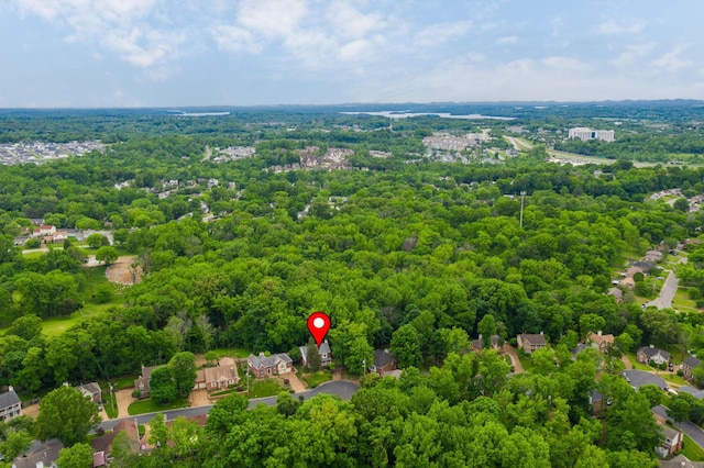 429 Old Oak Way, Hermitage, TN 37076 - aerial view of a heavily wooded area