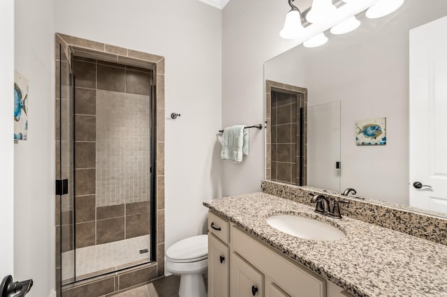 4029 Kings Camp Pass, Arrington, TN 37014 - full bath with a stall shower, vanity, and toilet