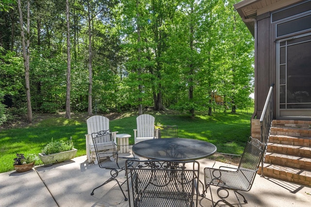 4029 Kings Camp Pass, Arrington, TN 37014 - view of patio / terrace featuring entry steps and outdoor dining area
