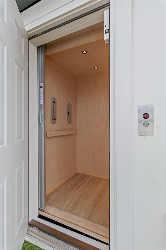 property entrance featuring elevator