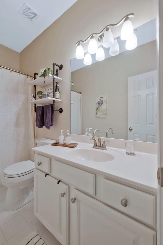 2105 Chels Way, Old Hickory, TN 37138 - full bath featuring vanity, toilet, visible vents, and tile patterned flooring