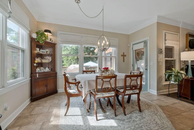 2105 Chels Way, Old Hickory, TN 37138 - dining space with a notable chandelier and a healthy amount of sunlight