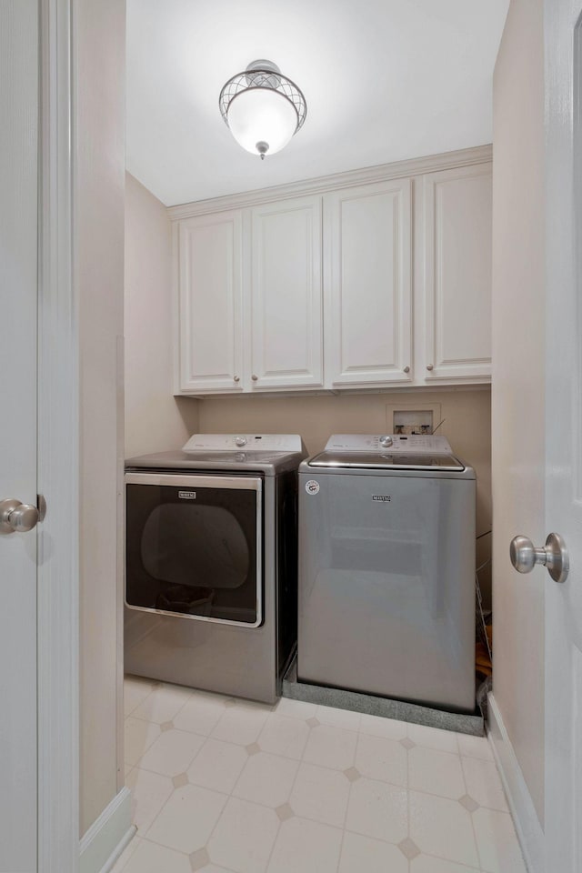 2105 Chels Way, Old Hickory, TN 37138 - washroom featuring washer and dryer, cabinet space, light floors, and baseboards