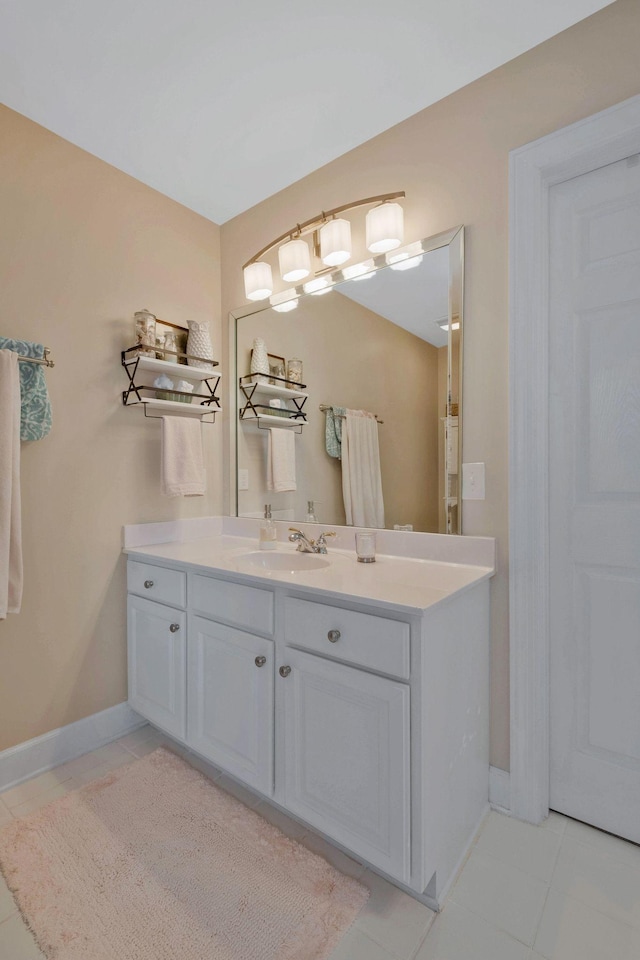 2105 Chels Way, Old Hickory, TN 37138 - bathroom featuring vanity, baseboards, and tile patterned floors