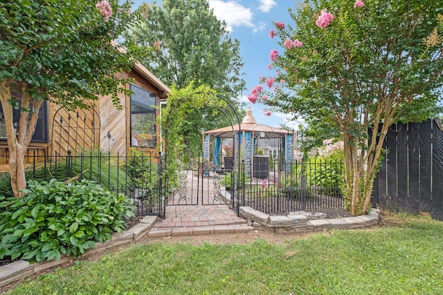 2105 Chels Way, Old Hickory, TN 37138 - view of yard featuring a gazebo and fence