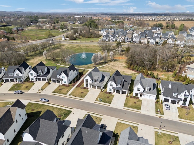 5734 Willoughby Way, Murfreesboro, TN 37129 - bird's eye view featuring a water view and a residential view