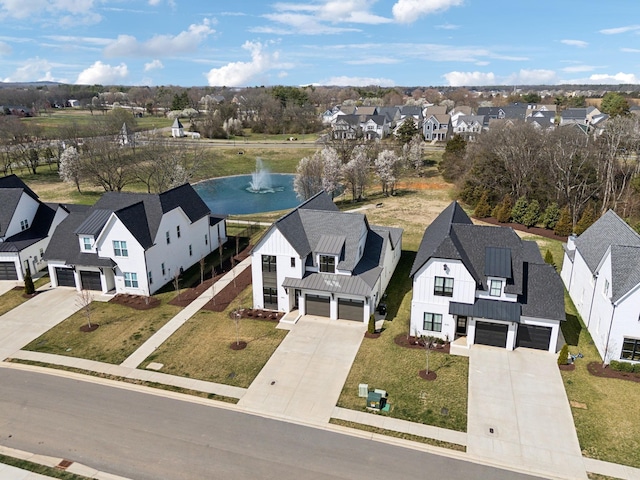 5734 Willoughby Way, Murfreesboro, TN 37129 - birds eye view of property with a water view and a residential view
